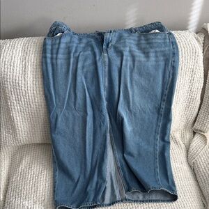 Old Navy Blue Denim Maxi Skirt